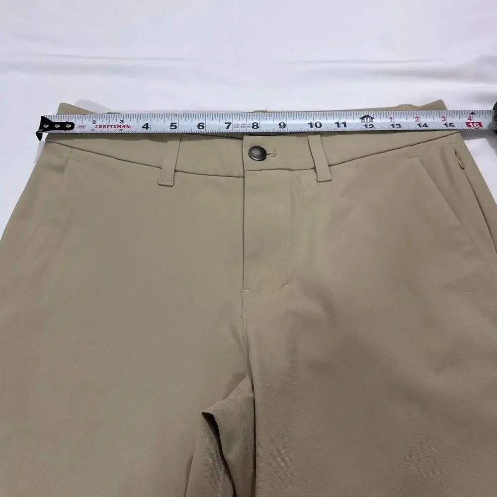Lululemon Men’s ABC Slim Warpstreme Pants Tan Size 28 Chino Athleisure Casual - Picture 9 of 9